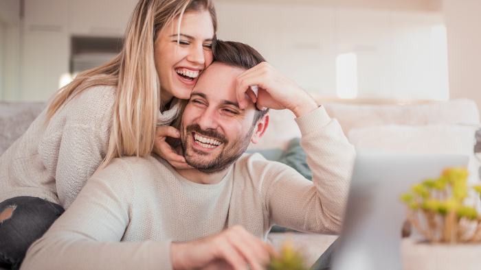 Couple Laughing Together